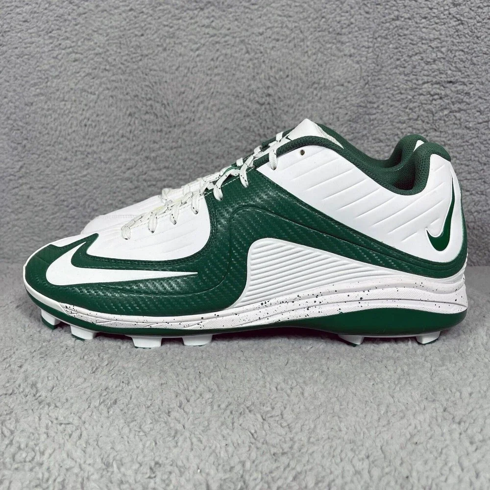 Nike Air MVP Baseball Mens Size 16 Baseball Cleats Shoes Green White
